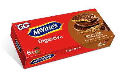 McVitie’s Digestive ToGo Dark Chocolate 6×33,3g