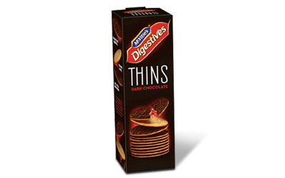 McVitie’s Digestive Thins Dark Chocolate 180g